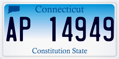 CT license plate AP14949