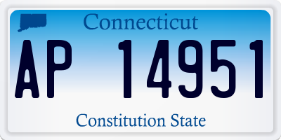 CT license plate AP14951