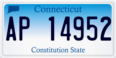 CT license plate AP14952