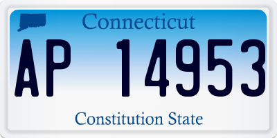 CT license plate AP14953