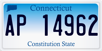 CT license plate AP14962
