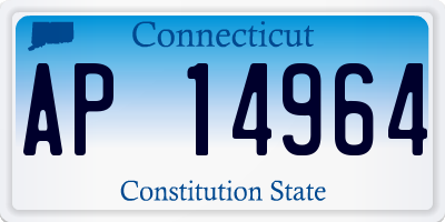 CT license plate AP14964