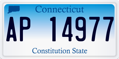 CT license plate AP14977
