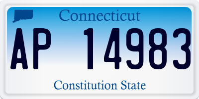 CT license plate AP14983