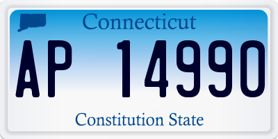 CT license plate AP14990