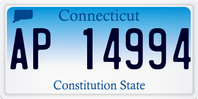 CT license plate AP14994
