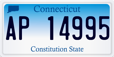 CT license plate AP14995