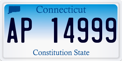 CT license plate AP14999