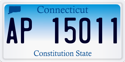 CT license plate AP15011