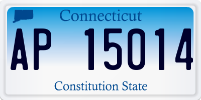 CT license plate AP15014