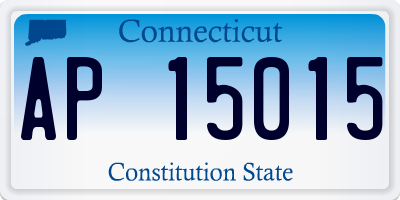 CT license plate AP15015
