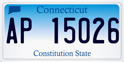 CT license plate AP15026