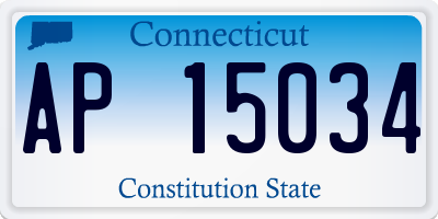 CT license plate AP15034