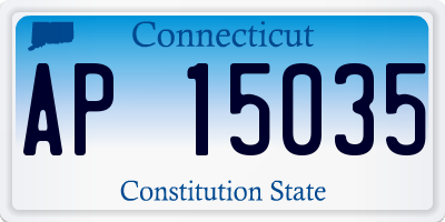 CT license plate AP15035