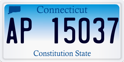 CT license plate AP15037