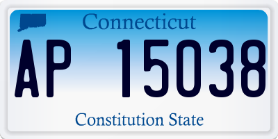 CT license plate AP15038