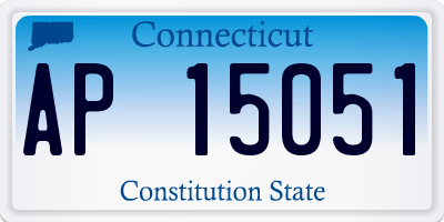 CT license plate AP15051