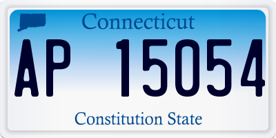 CT license plate AP15054