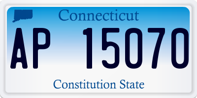 CT license plate AP15070