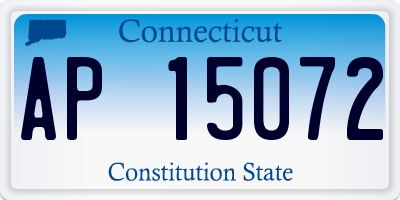 CT license plate AP15072