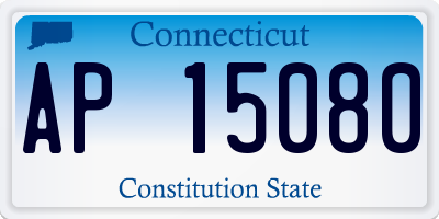 CT license plate AP15080