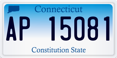 CT license plate AP15081
