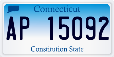 CT license plate AP15092