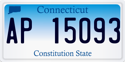 CT license plate AP15093