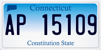 CT license plate AP15109