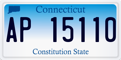 CT license plate AP15110