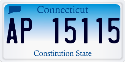 CT license plate AP15115