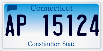 CT license plate AP15124