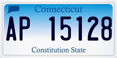 CT license plate AP15128