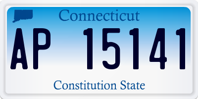 CT license plate AP15141