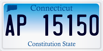 CT license plate AP15150