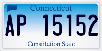 CT license plate AP15152