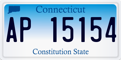 CT license plate AP15154