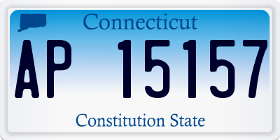 CT license plate AP15157