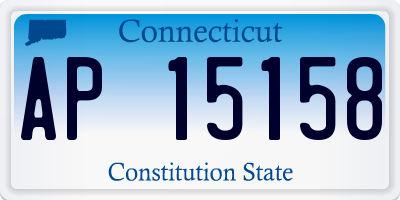 CT license plate AP15158