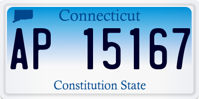 CT license plate AP15167