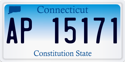 CT license plate AP15171