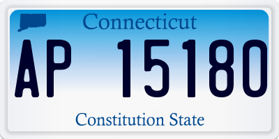 CT license plate AP15180