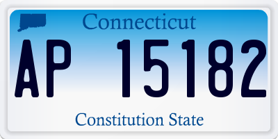 CT license plate AP15182