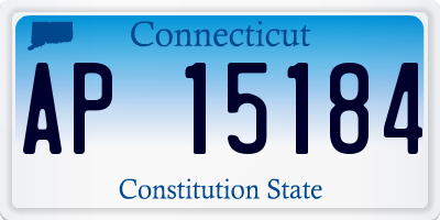 CT license plate AP15184