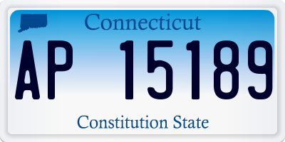 CT license plate AP15189