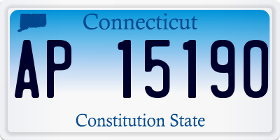 CT license plate AP15190