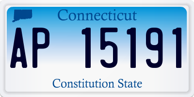 CT license plate AP15191