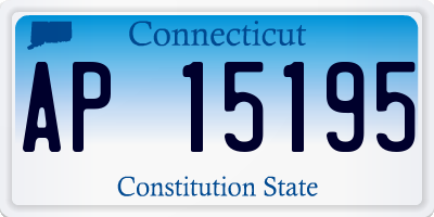 CT license plate AP15195