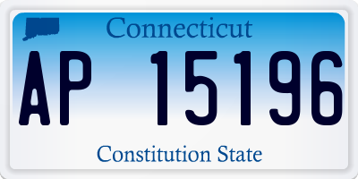 CT license plate AP15196