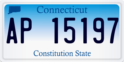 CT license plate AP15197